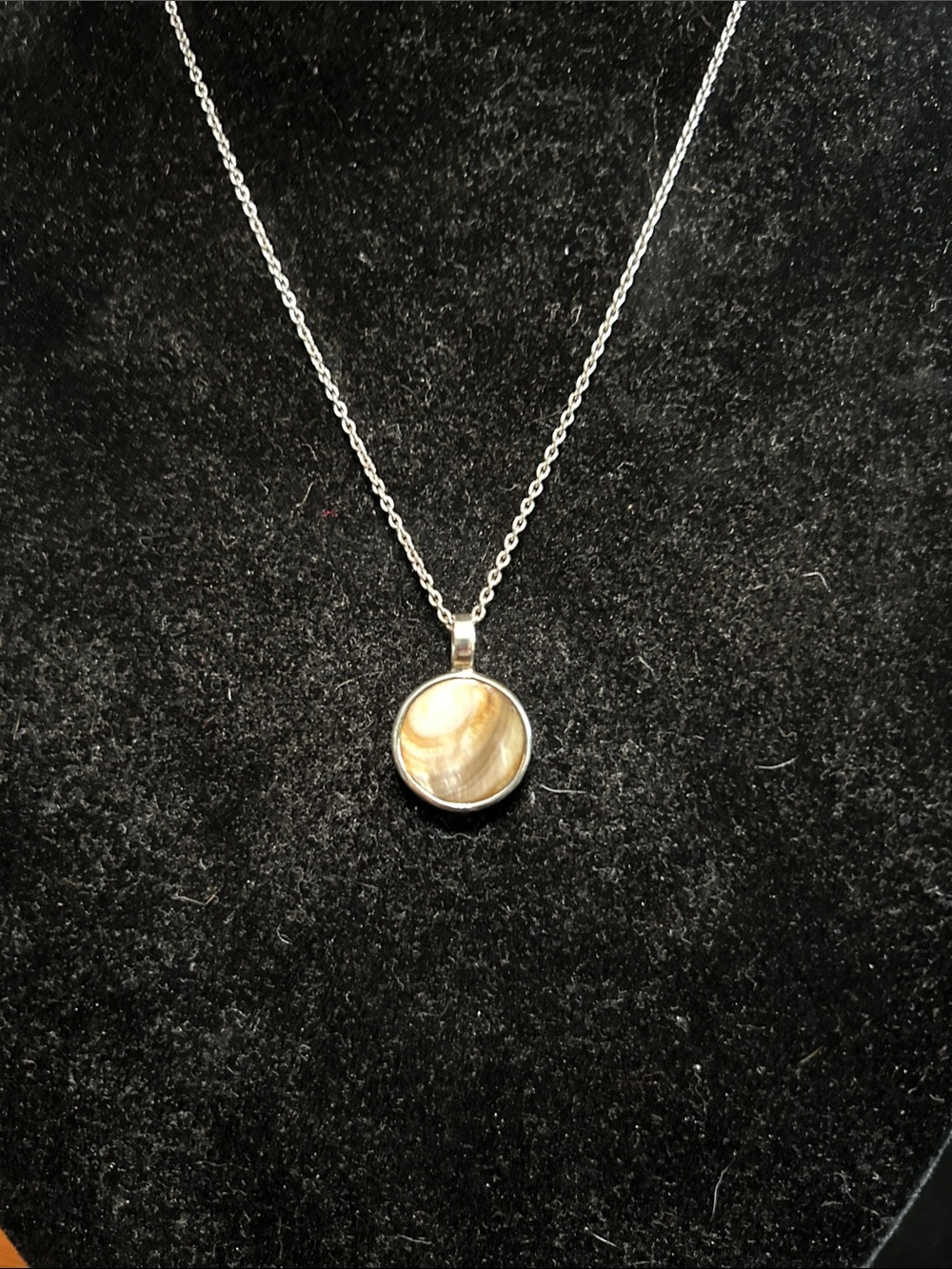 Baroni Designs Dainty Shell Pendant Necklace - Sterling Silver